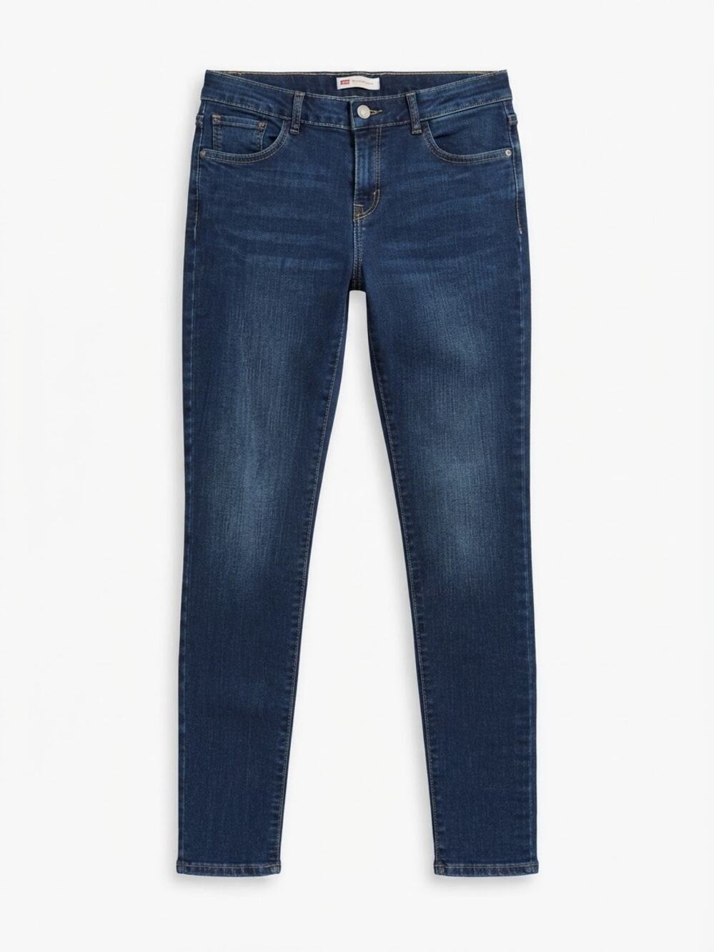Levi's 710 Super Skinny Blue Jeans Womens Size 16 Regular Dark Wash Denim